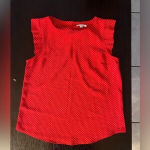 Monteau Red Polka Dot Kids Blouse